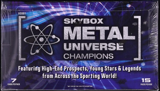 2023 Upper Deck Skybox Metal Universe Champions Hobby Box (15 Pks/BX)