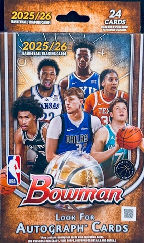 2025-26 Bowman NBA Hanger Box