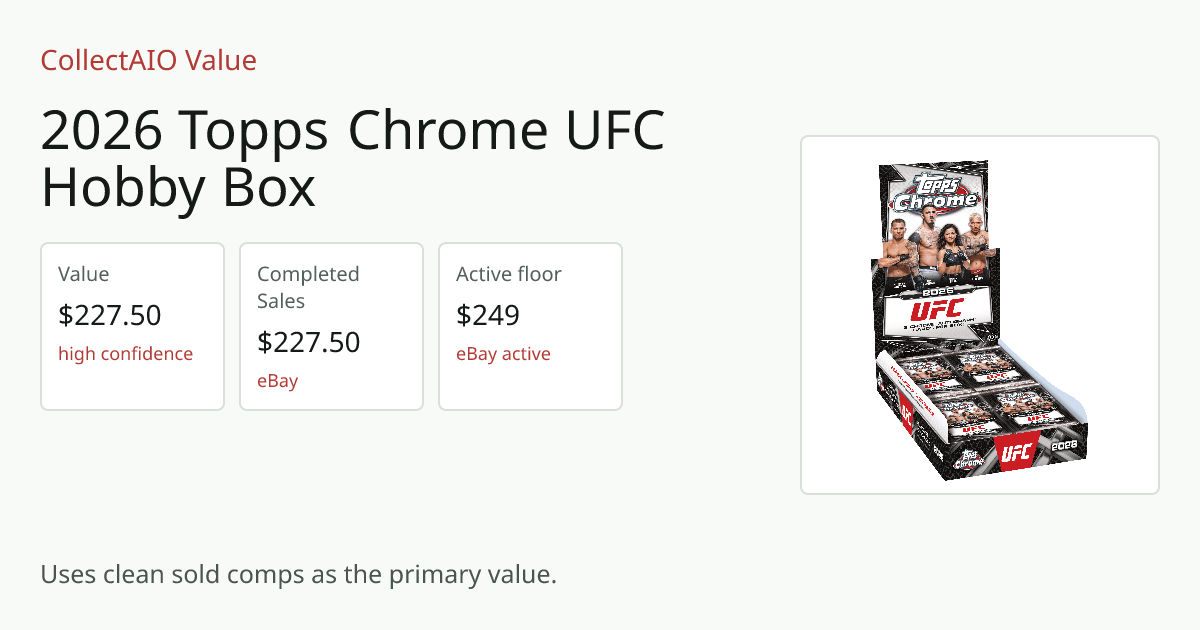 2026 Topps Chrome UFC Hobby Box