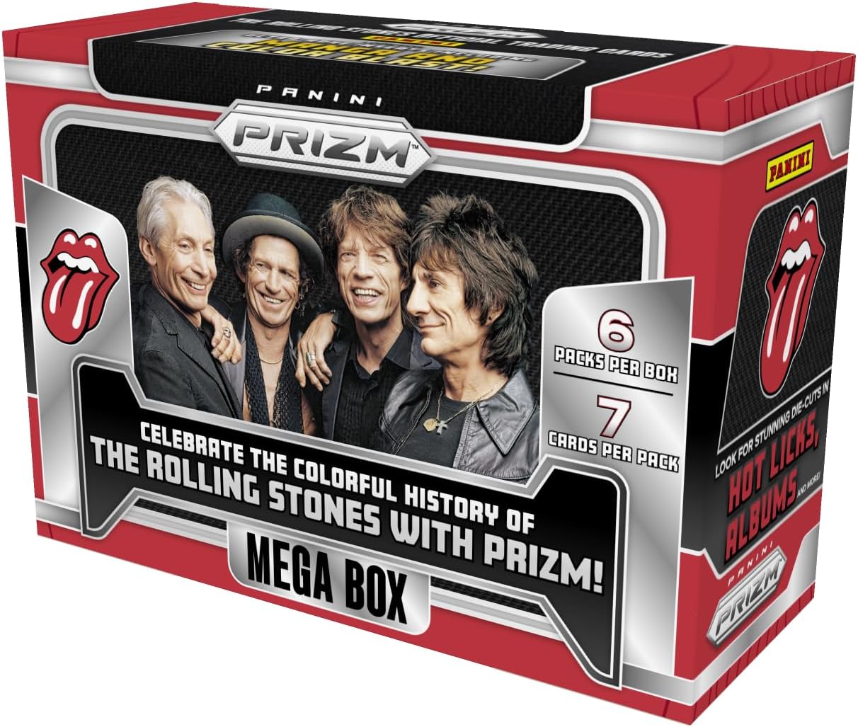 2025 Panini Prizm The Rolling Stones Trading Card Hobby Mega Box (2 Silver Base Parallels Per Hobby Mega Box)