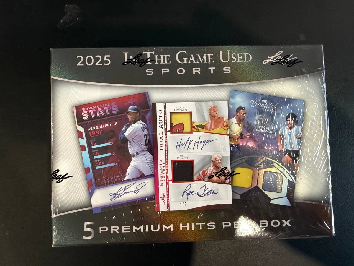 2025 Leaf In The Game Used Sports Hobby Box
